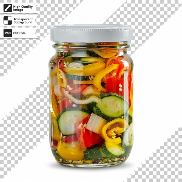 PSD a jar of pickled peppers with a label that says quot pickled peppers quot