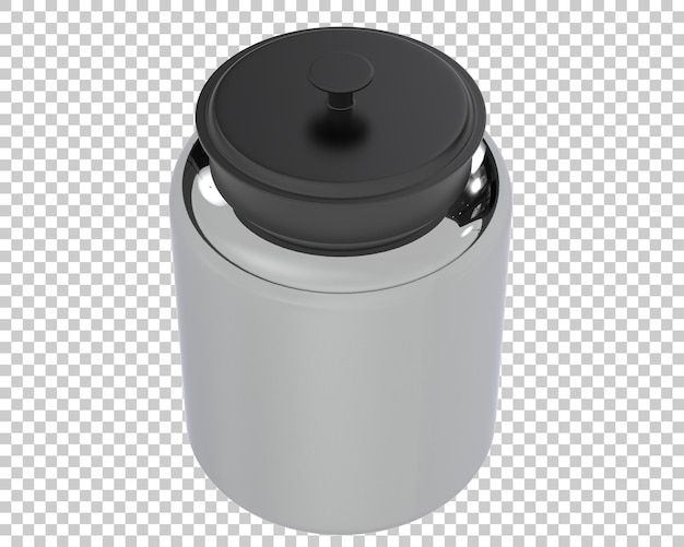 Jar on transparent background 3d rendering illustration