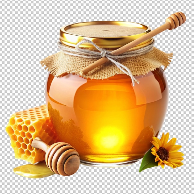 PSD jar with fresh honey