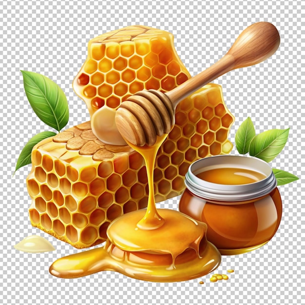 PSD jar with fresh honey