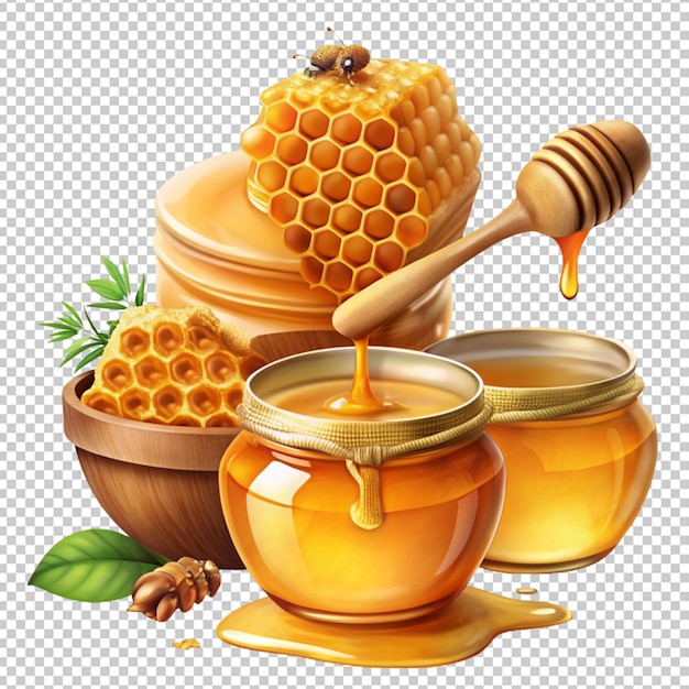 PSD jar with fresh honey