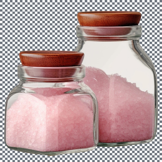 jars with jam metal bearing isolated on transparent background