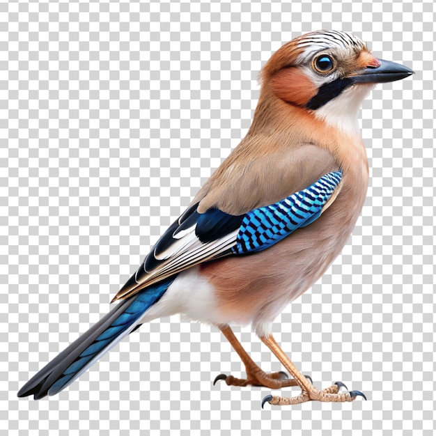 PSD jay bird isolated on transparent background