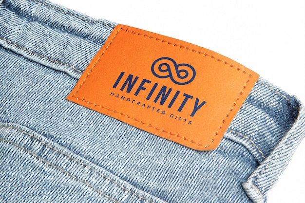 Jeans tag mockup