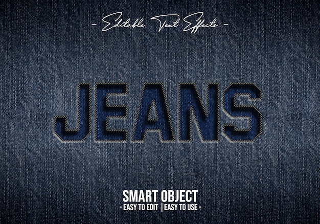 Jeans Text Style Effect