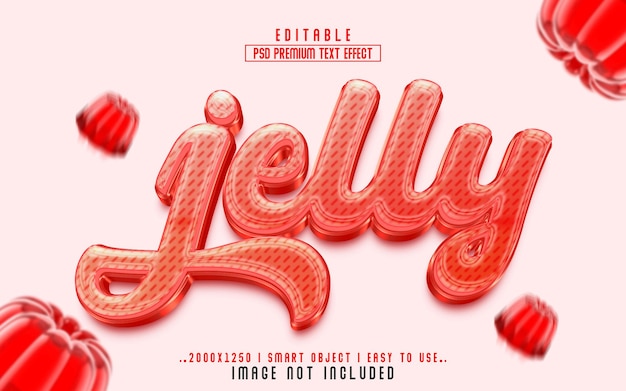 Jelly 3D Editable Text Effect Style