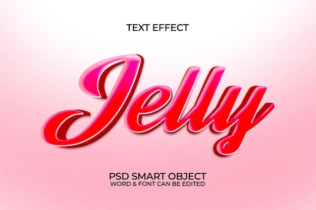 Jelly Editable 3D Text Effect