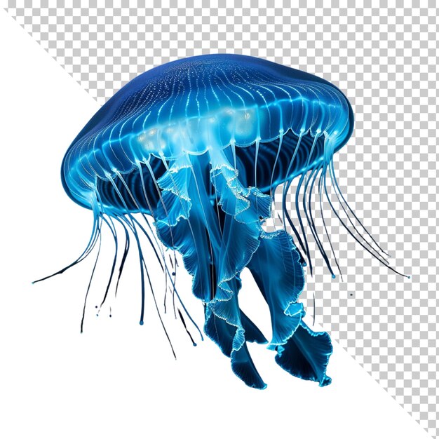 PSD jelly fish isolated on transparent background