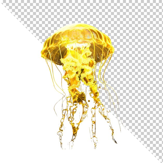 PSD jelly fish isolated on transparent background