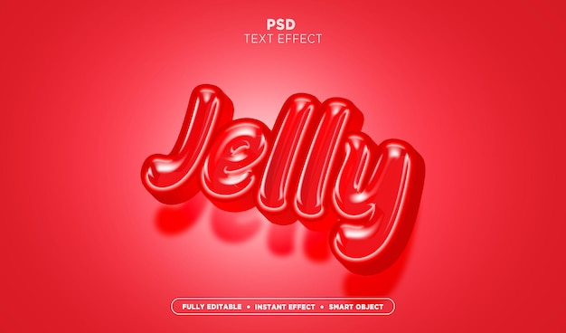 PSD jelly text effect