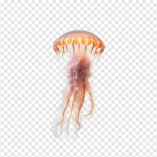 Jellyfish full body isolate on transparency background PSD