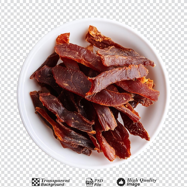 PSD jerky isolated on transparent background