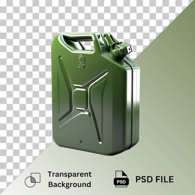 Jerry Can 3d rendering isolated on transparent background