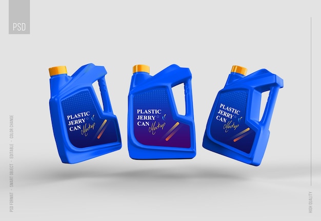 Jerry can realistic mockup for branding