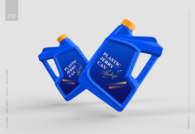 Jerry can realistic package mockup