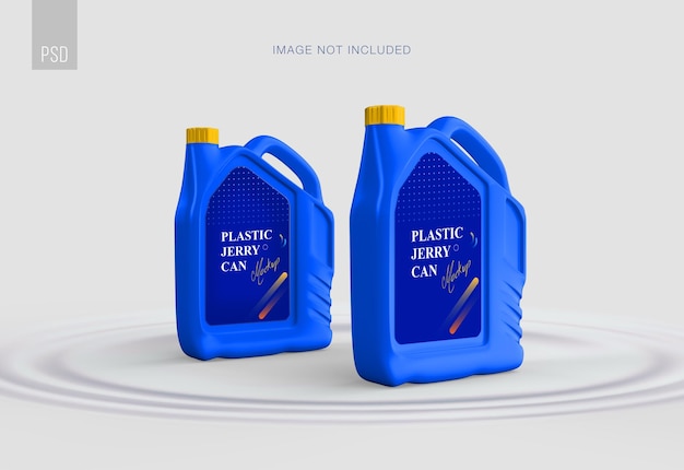 Jerry can realistic packaging mockup