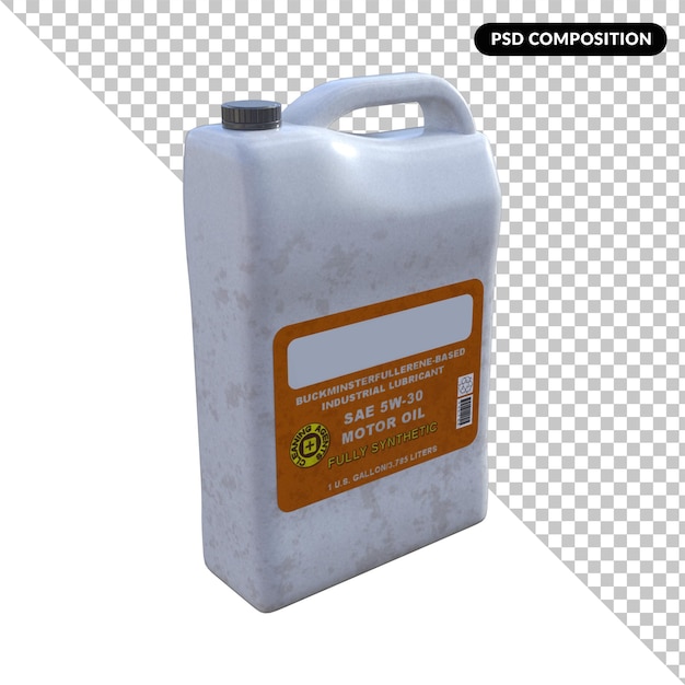 jerrycan oil fuel isolated 3d