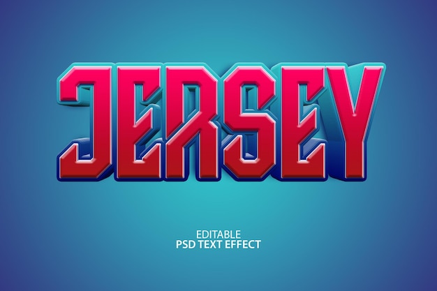 JERSEY PSD TEXT EFFECT