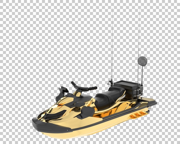 Jet ski isolated on background 3d rendering illustration