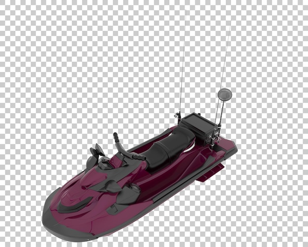 Jet ski isolated on background 3d rendering illustration