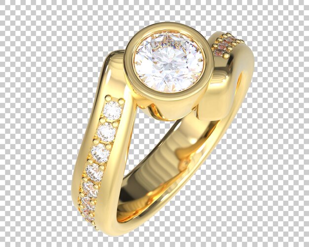 Jewelry isolated on background 3d rendering illustration