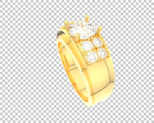 PSD jewelry isolated on background 3d rendering illustration