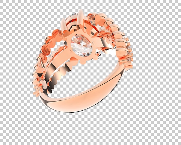 Jewelry isolated on background 3d rendering illustration