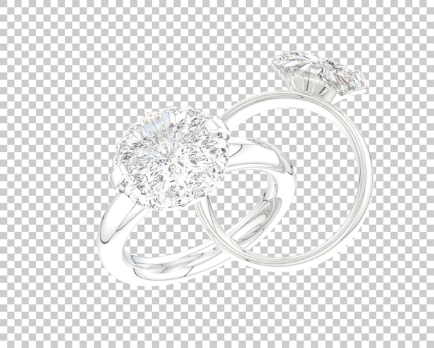 Jewelry isolated on background 3d rendering illustration