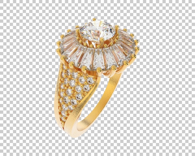 Jewelry isolated on background 3d rendering illustration