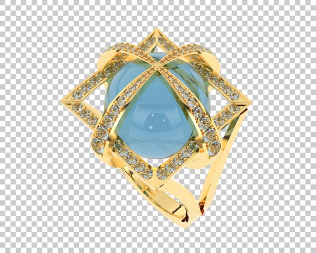 PSD jewelry isolated on background 3d rendering illustration