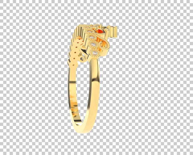 Jewelry isolated on background 3d rendering illustration