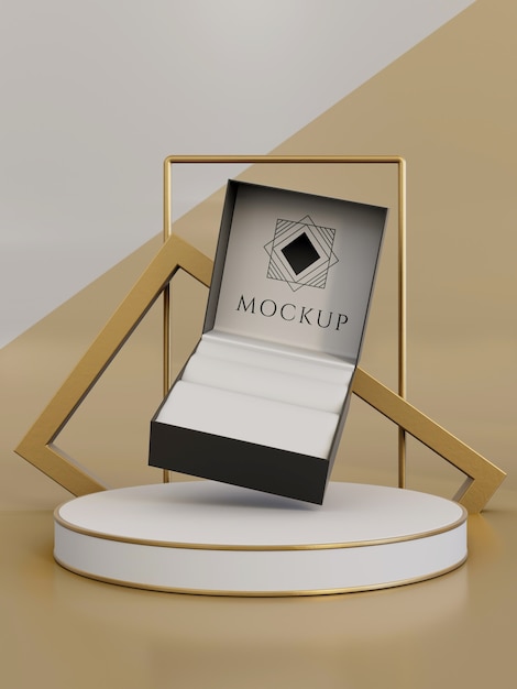 Jewelry packaging display mock up