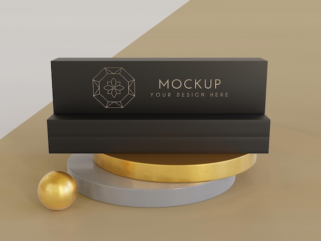 Jewelry packaging display mock up