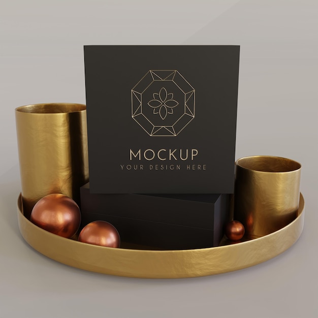 Jewelry packaging display mock up