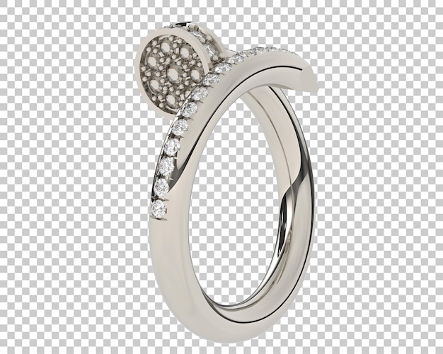 Jewelry on transparent background 3d rendering illustration