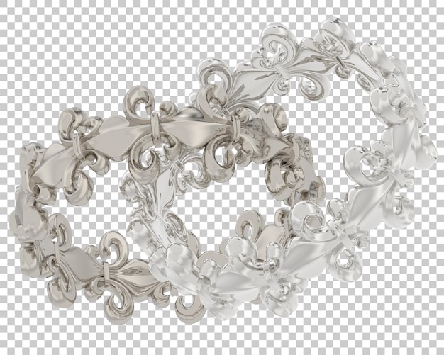 Jewelry on transparent background 3d rendering illustration