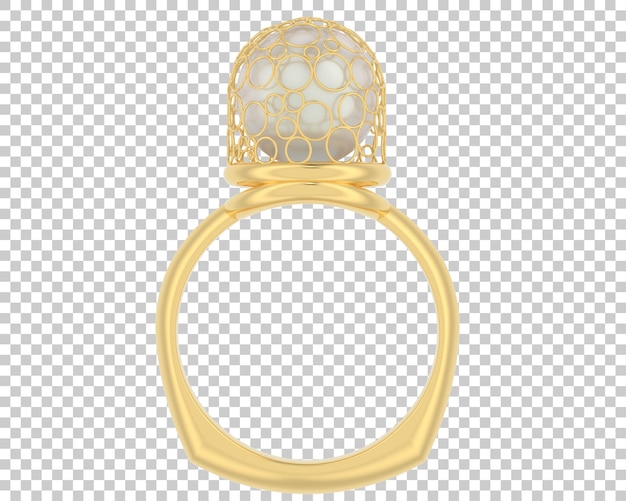 Jewelry on transparent background 3d rendering illustration