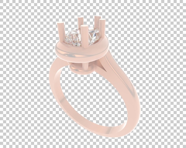 Jewelry on transparent background 3d rendering illustration