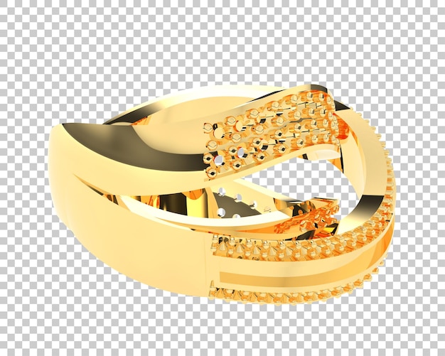 Jewelry on transparent background 3d rendering illustration