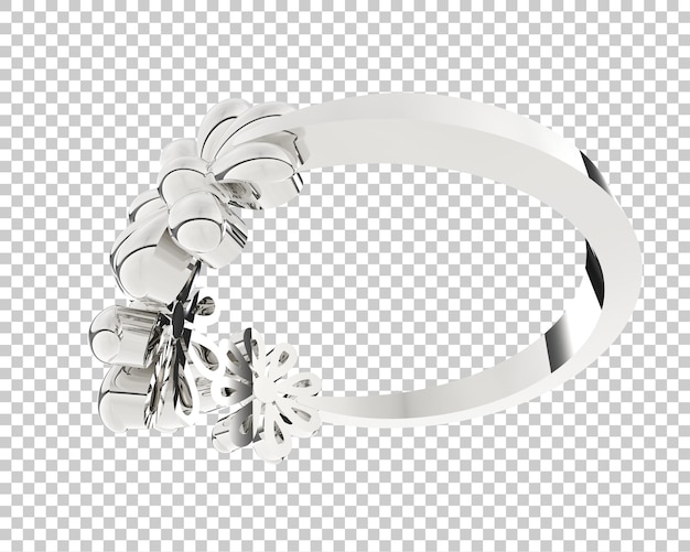 Jewelry on transparent background 3d rendering illustration