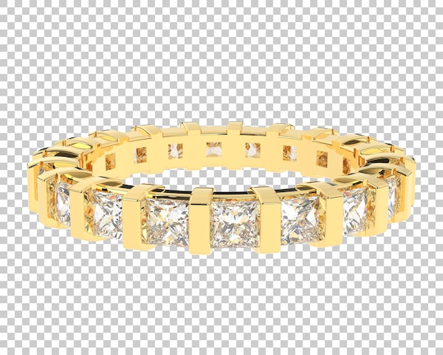 Jewelry on transparent background 3d rendering illustration