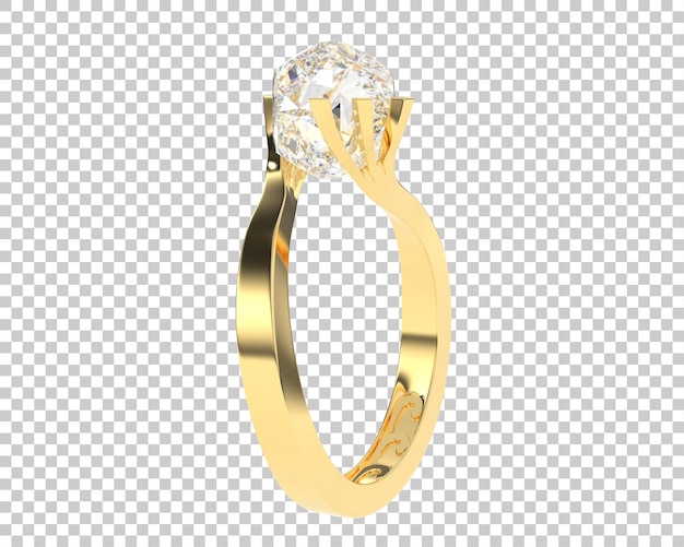 Jewelry on transparent background 3d rendering illustration