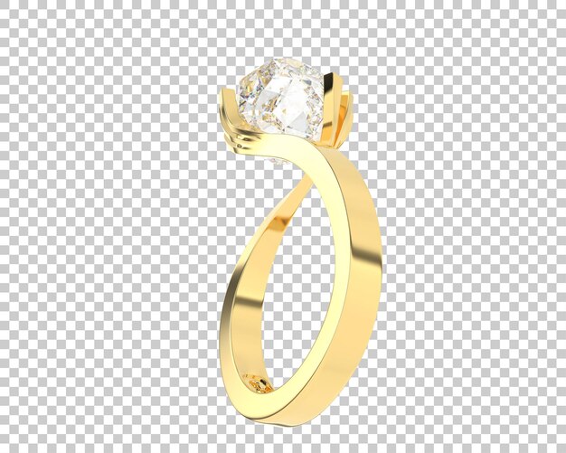 Jewelry on transparent background 3d rendering illustration