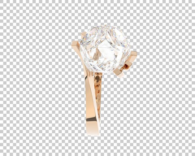 Jewelry on transparent background 3d rendering illustration