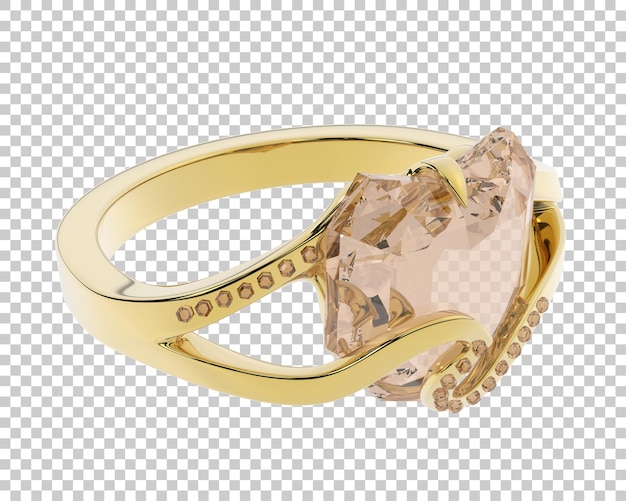 Jewelry on transparent background 3d rendering illustration