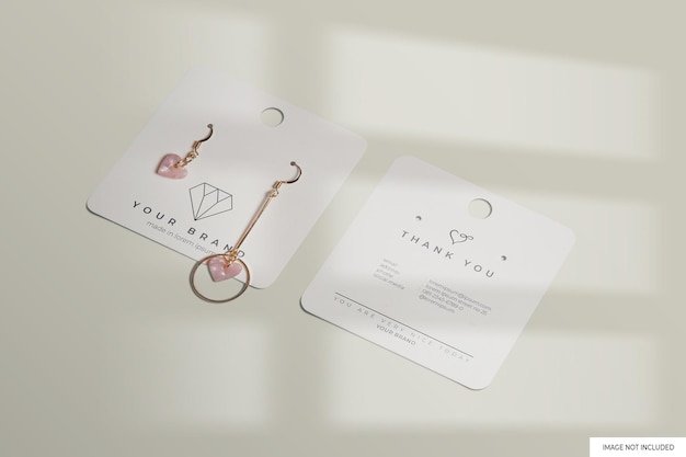 Jewerly Earrings Mockup