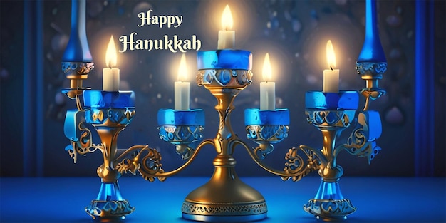 Jewish holiday Hanukkah template