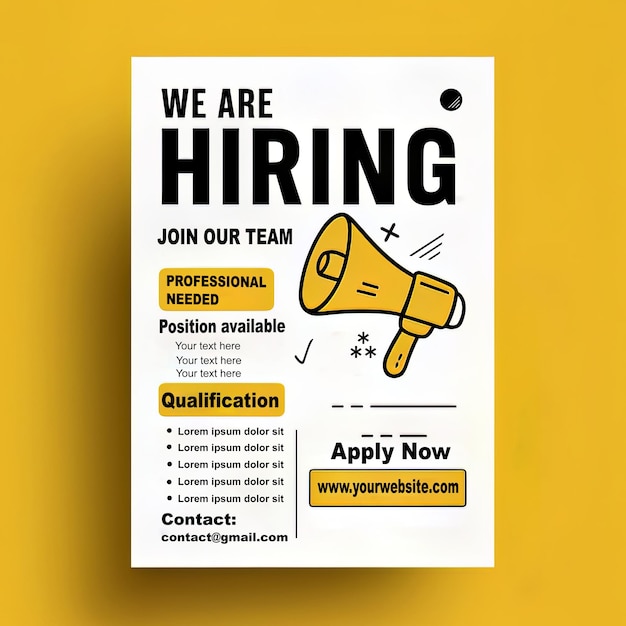 PSD job hiring psd social media banner template design