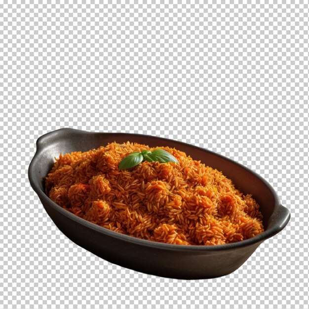 PSD jollof isolated on transparent background