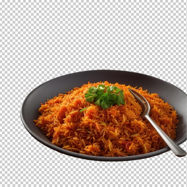 PSD jollof isolated on transparent background